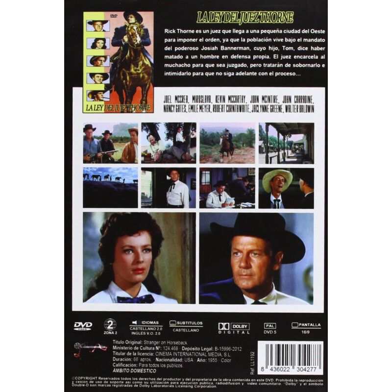La Ley Del Juez Thorne [dvd] (1955) El Foraster... image number null