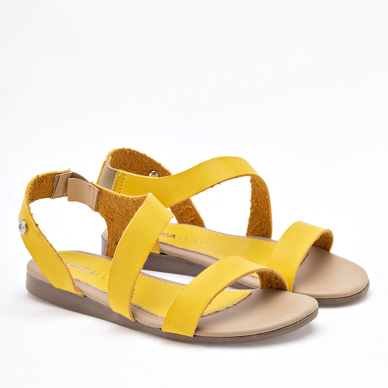 Moramora Sandalia para niña amarillo image number null