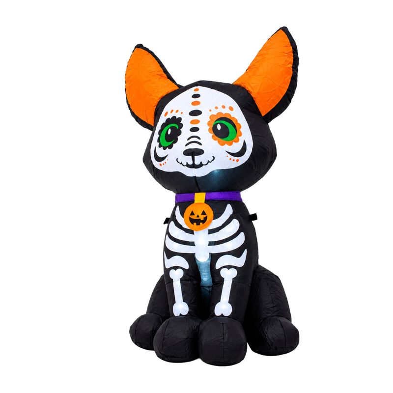 Inflable Halloween Perro Chihuahua Esqueleto 12... image number null