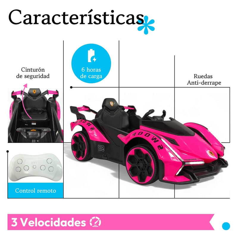 Carro Montable Para Ni&ntilde;os Ferrari Con Control R... image number null