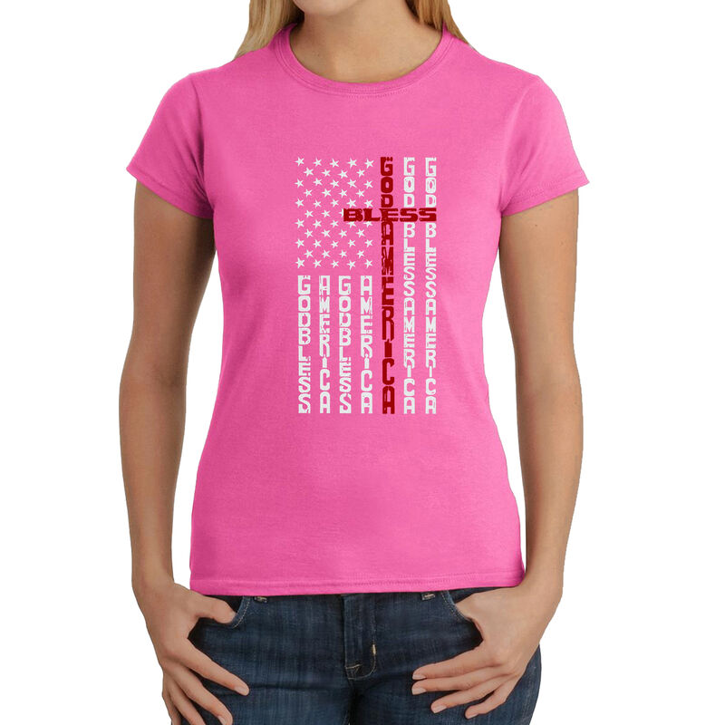 Camiseta Word Art Para Mujer - Bandera con Cruz... image number null