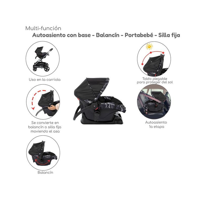 Travel System Eclipse 3en1 D'beb&eacute; Carriola Recl... image number null
