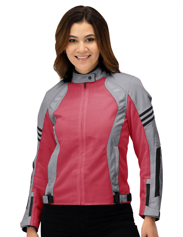 Chamarra Mujer Biker Con Protecci&oacute;n Espalda Y C... image number null