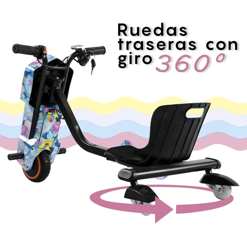 Triciclo Eléctrico Honey Whale MZ008 Azul image number null