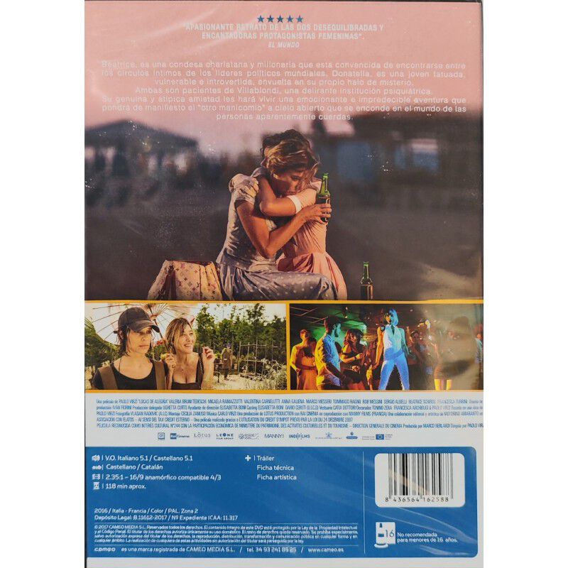 Locas de alegr&iacute;a [DVD] 2016 &mdash; La pazza gioia image number null