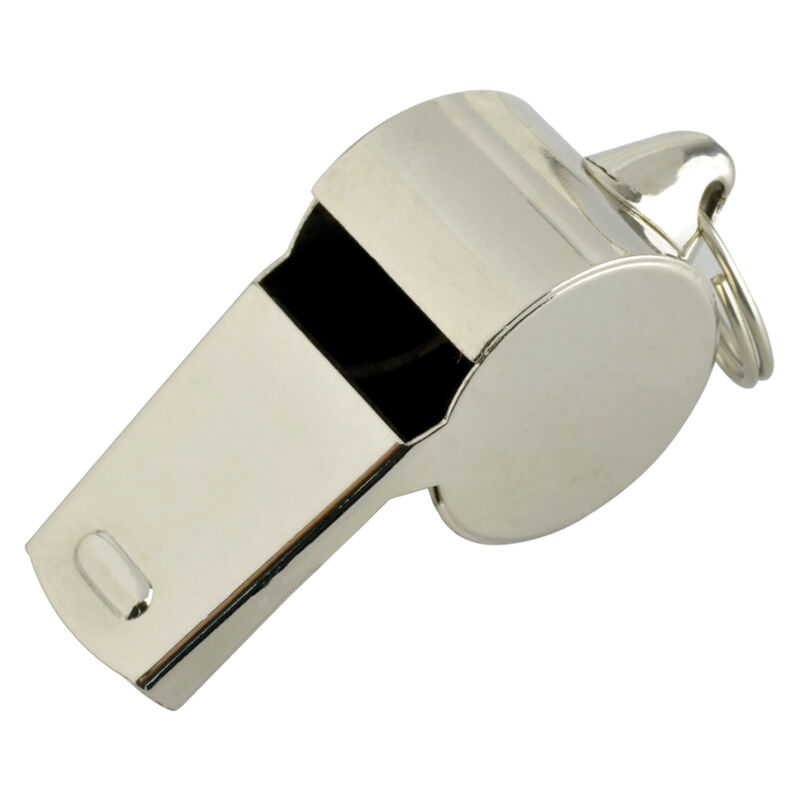 Silbato Met&aacute;lico 4.5cm Cromado Corcho Resistent... image number null