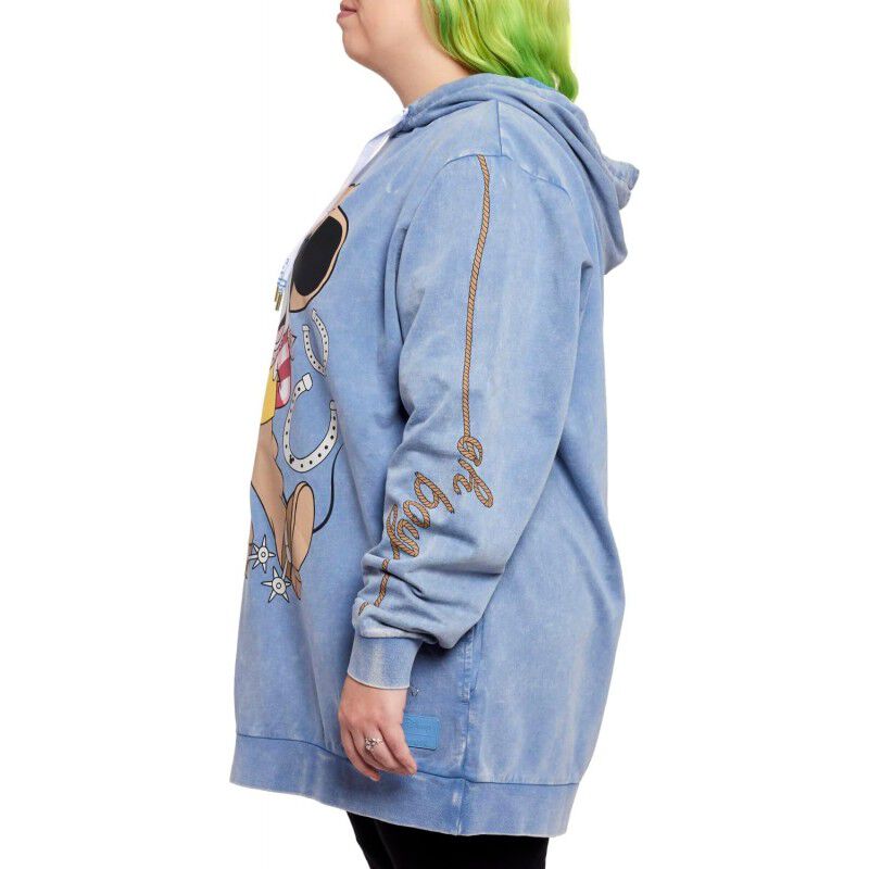 Sudadera unisex con capucha Mickey Mouse vaquer... image number null