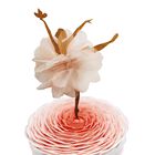 Adorno Para Tarta Yunitianmi Bailarina Rosa Dise&ntilde;o 3d