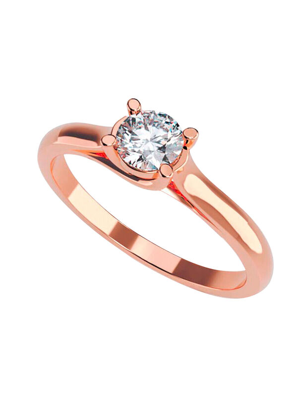 Anillo de Compromiso de 10K con Circonia Talla ... image number null