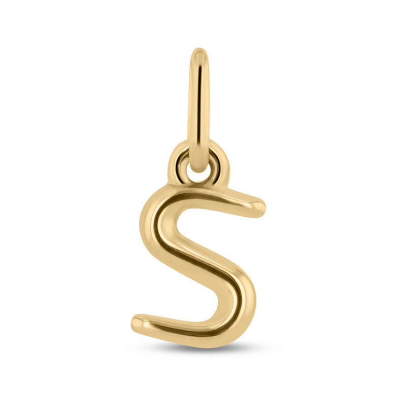 Dije De Oro Amarillo De 10K (Letra S) Sin Caden... image number null