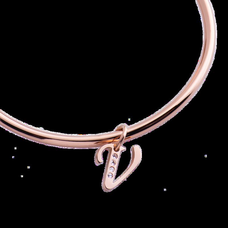 Charm Original, Dije Inicial Letra Zirconia, Jo... image number null