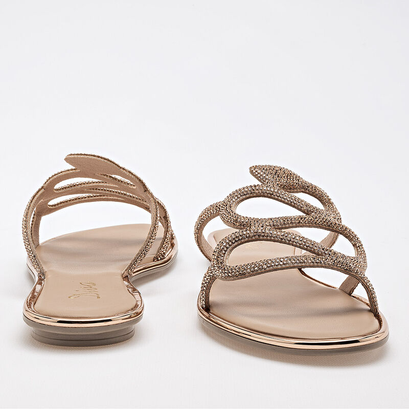 Diva Sandalias Para Mujer Dorado Rosa Cod 13203... image number null