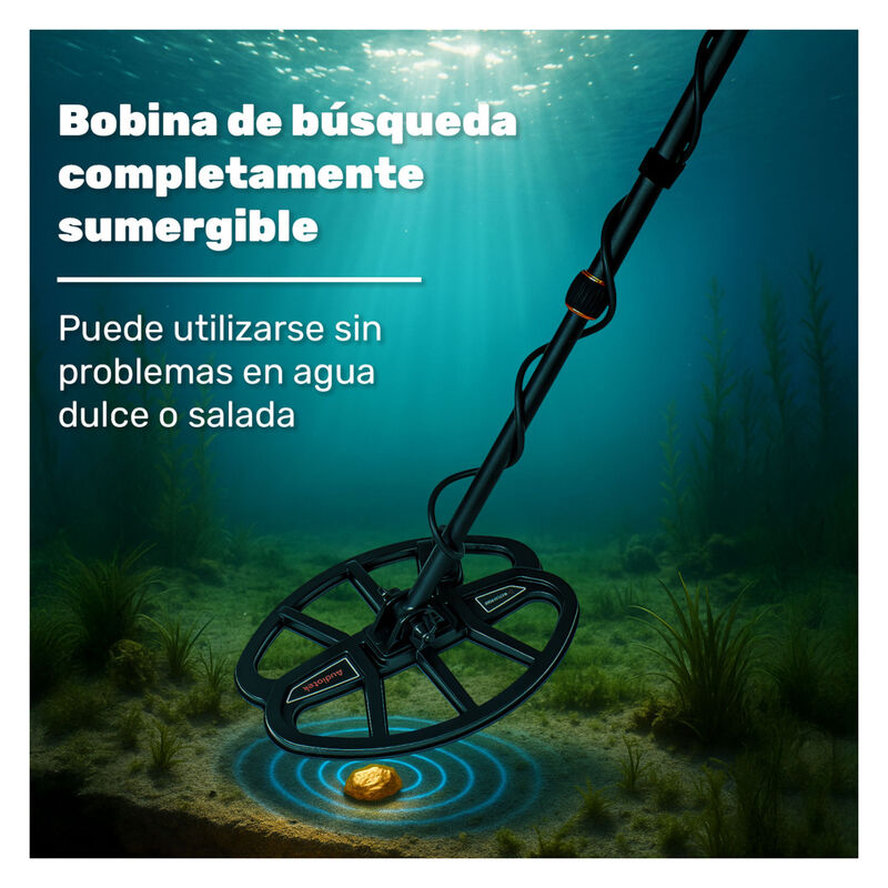 Detector Metales 5m Sumergible 4 Modos Recargab... image number null