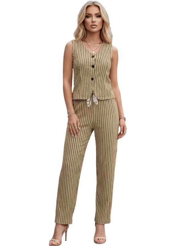 Conjunto de Mujer de Dos Piezas CONJ-0140 Beige... image number null