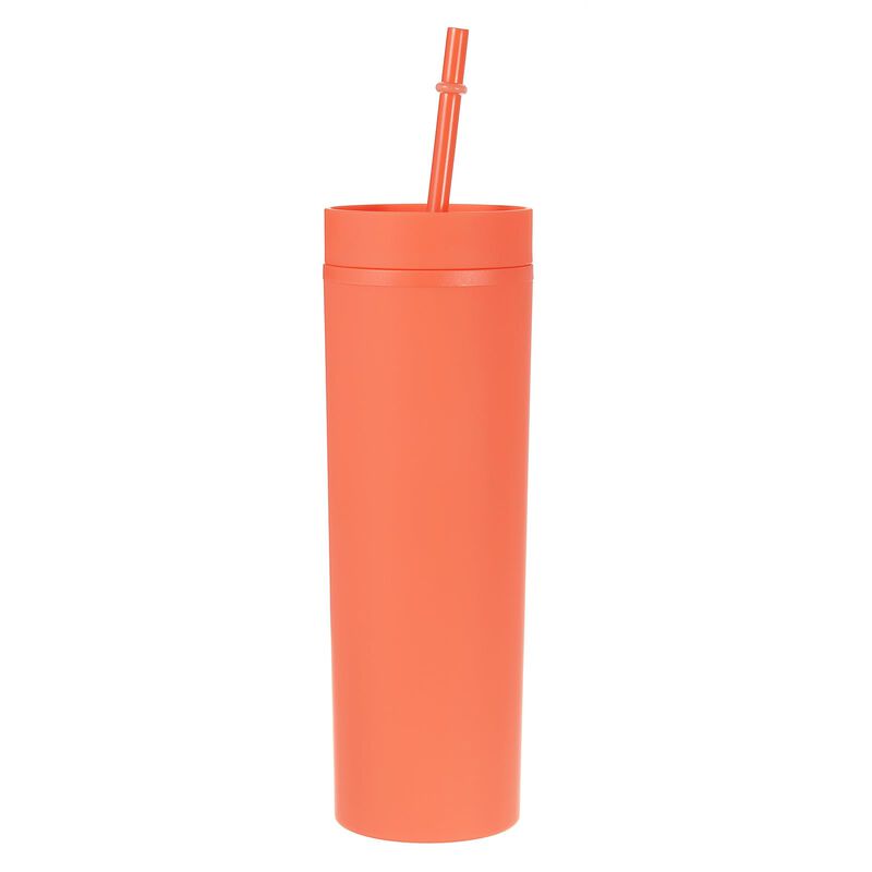 Vaso Termo Uxcell 450 ml Naranja Mate Con Tapa ... image number null