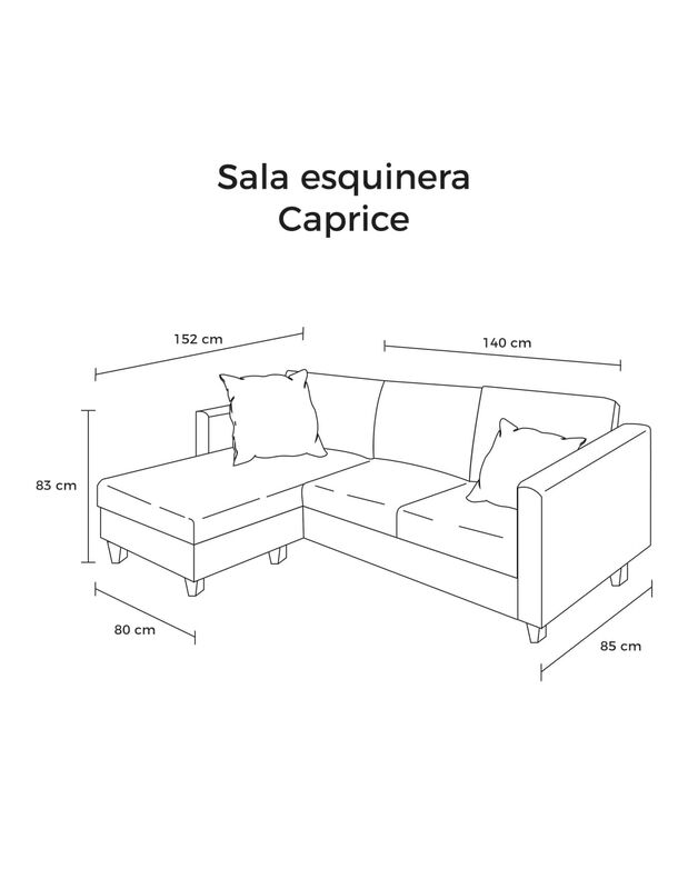 Sala Esquinera Caprice Modular Izquierda o Dere... image number null