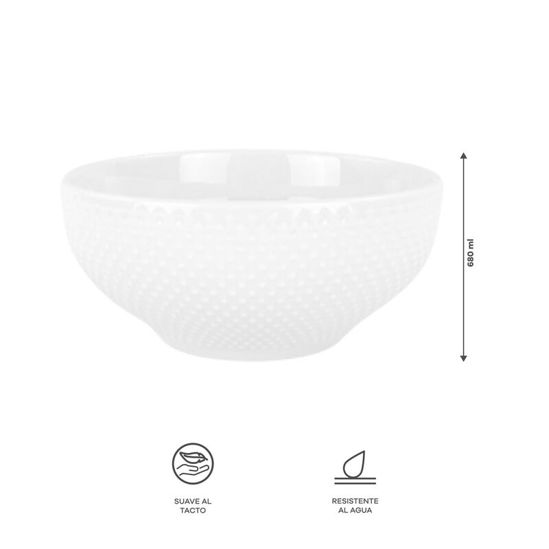 Vajilla Elise para 6 Personas - Cer&aacute;mica Blanca... image number null