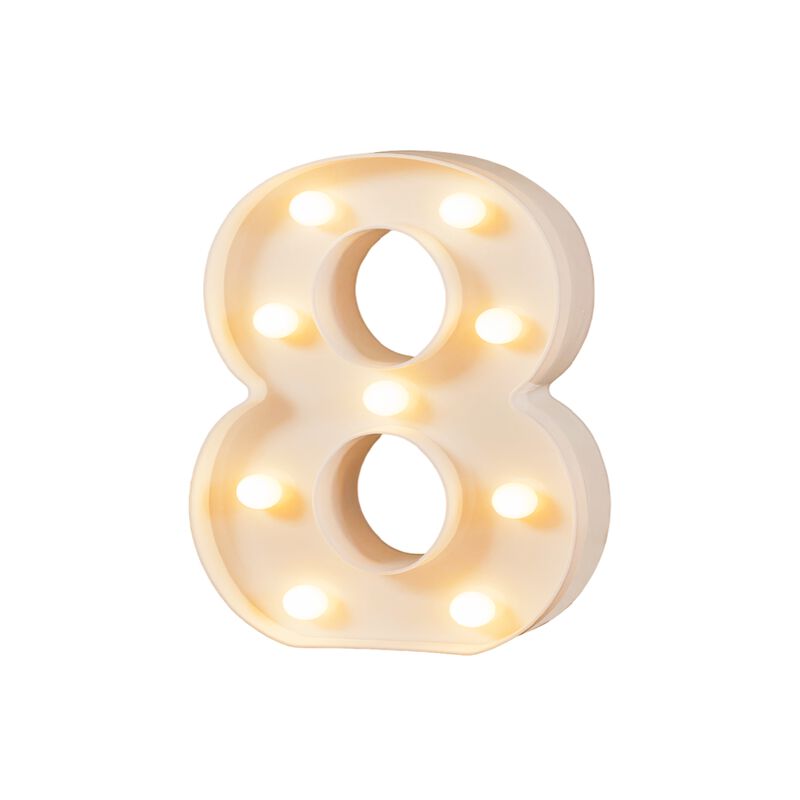 Numero 8 Decorativo Led Bluelander image number null
