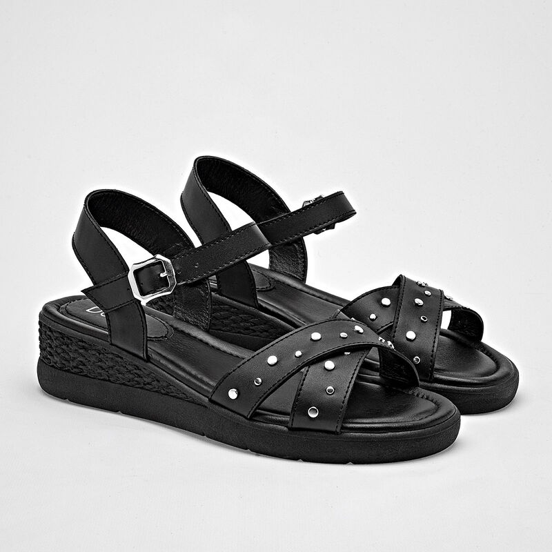 Dash sandalia piso para mujer negro cod 140892-... image number null