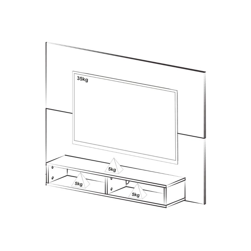 Panel para TV Bertolini Flash Negro image number null