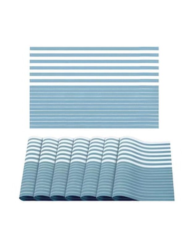 Set mantel individual rectangular de ratán PVC ... image number null