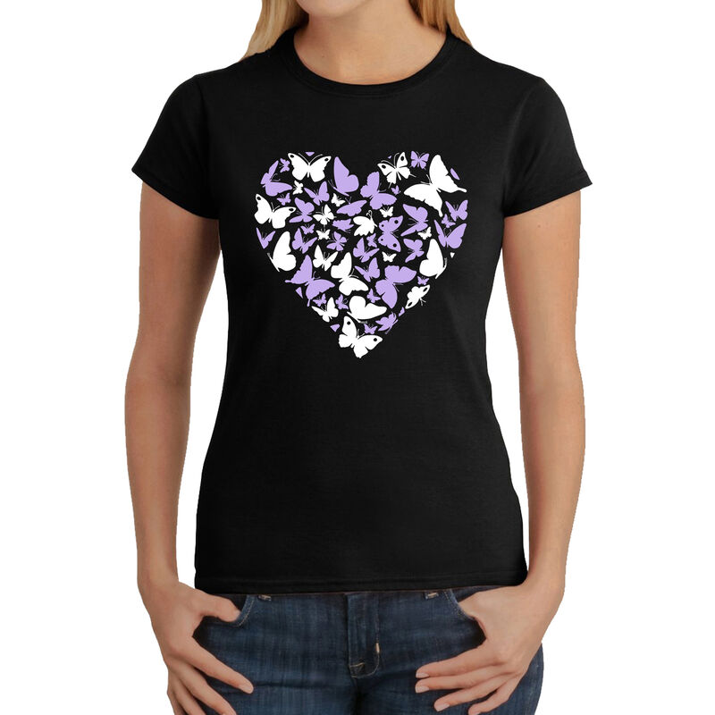 Camiseta Word Art Para Mujer - Coraz&oacute;n de Marip... image number null