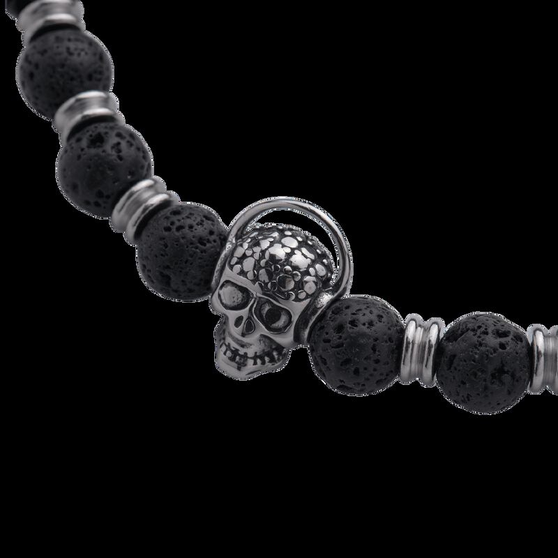 Pulseras Hombre Piedras Acero Inoxidable, Braza... image number null