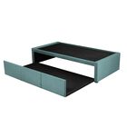 Cama Doble, Bajo Cama Individual  Azul