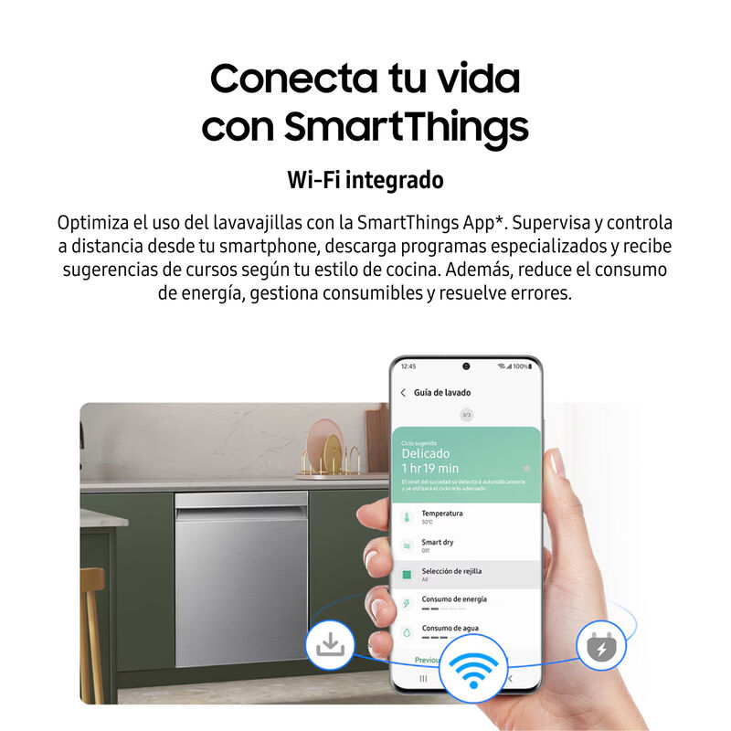 Lavavajillas Samsung 14 Servicios Autorelease C... image number null
