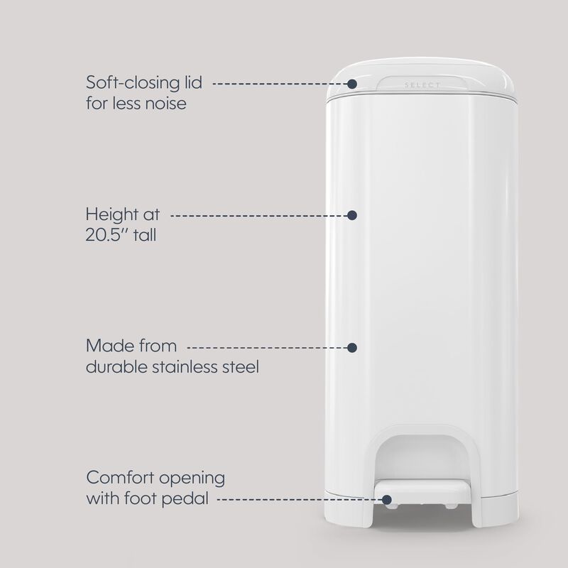 Cubo Para Pa&ntilde;ales Diaper Genie Select De Acero ... image number null