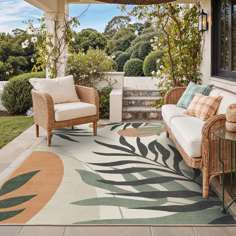 Alfombra Genimo 183 cm &times; 274 cm Lavable Beige O... image number null