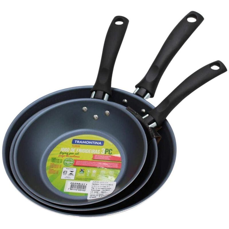 Juego De 3 Sartenes Tramontina Turin Facil Limp... image number null
