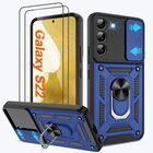 Funda Atump Galaxy S22 Azul con Soporte Giratorio 360&deg; - Paquete de 2