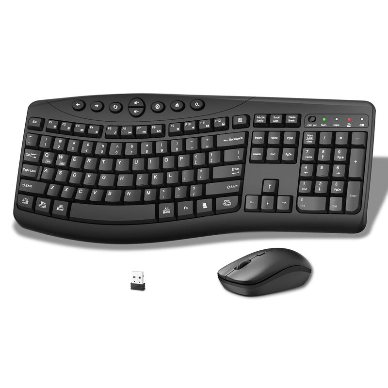 Combo De Teclado Y Rat&oacute;n Inal&aacute;mbrico Faadar 2.4... image number null
