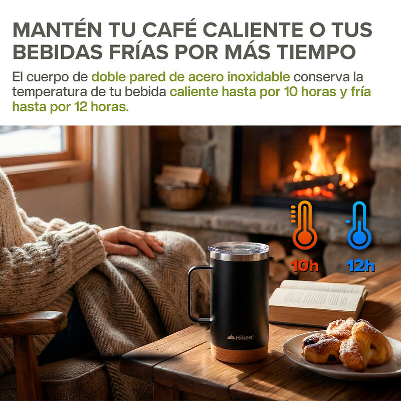 Termos para Caf&eacute; de Acero Inoxidable con Tapa A... image number null