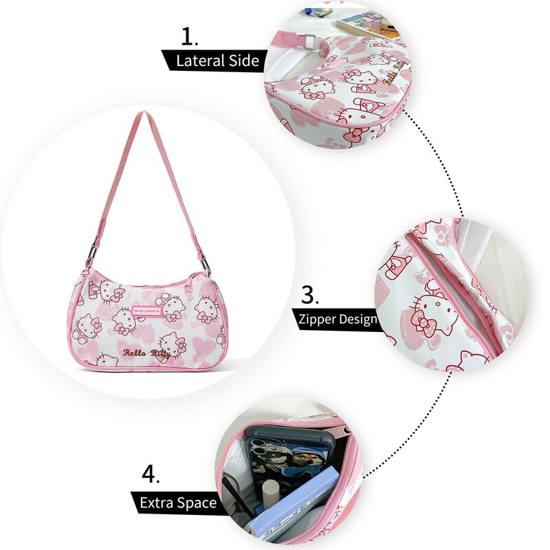 Bolso De Hombro Shsaiedha 24x17x6 Cm Rosa Mini ... image number null