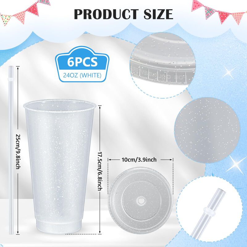 Vaso Reutilizable Uiifan 710 ml Con Brillo &ndash; Pa... image number null