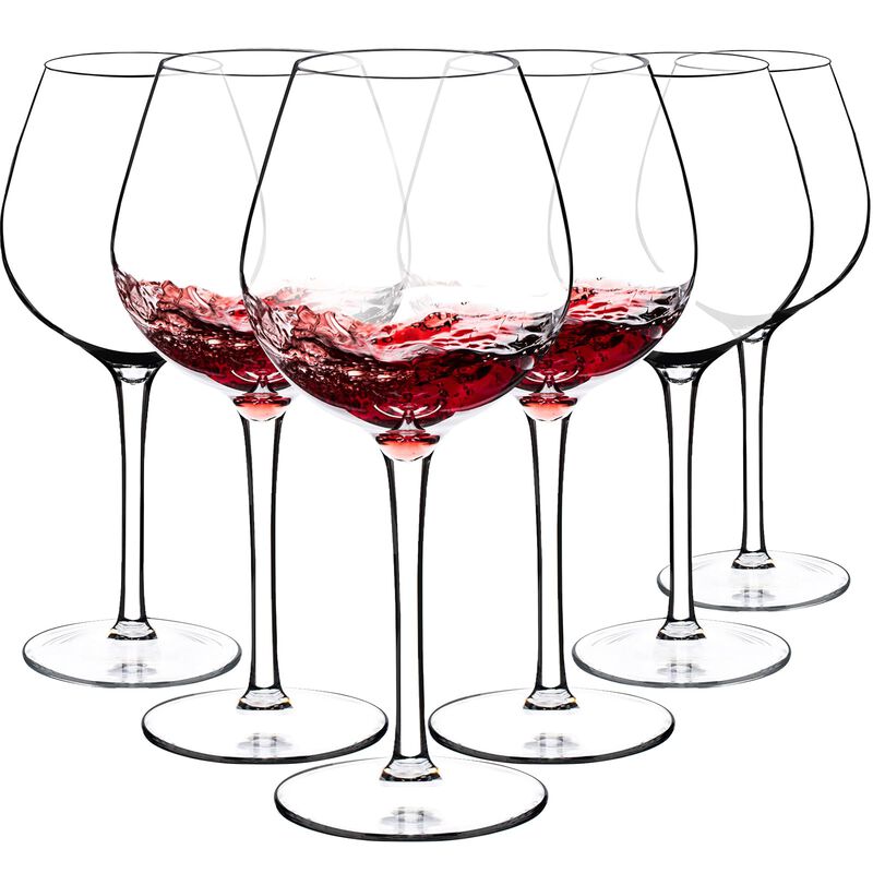 Juego De 6 Copas De Vino De Pl&aacute;stico Crayline, ... image number null