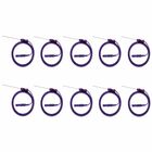 10 Aguja Monopolar Desechable Con Cable 75mm 26g Violeta