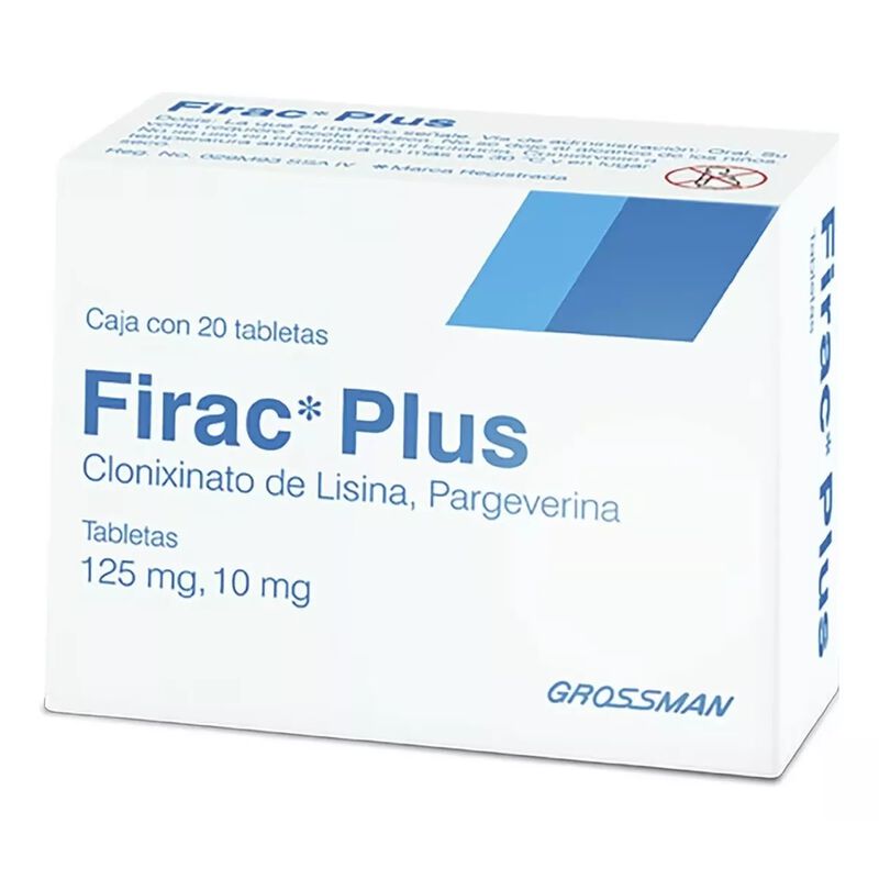 Firac Plus 125mg Gramos Con 20 Tabletas image number null
