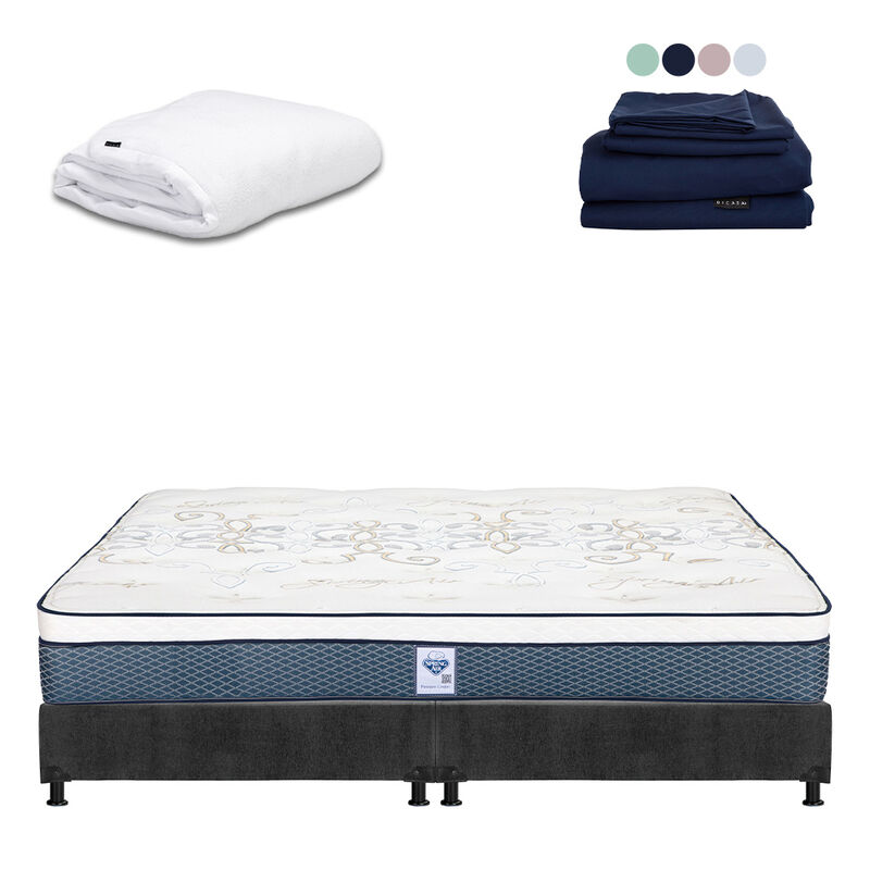Colch&oacute;n King Size Cantabria + Box + Protector C... image number null