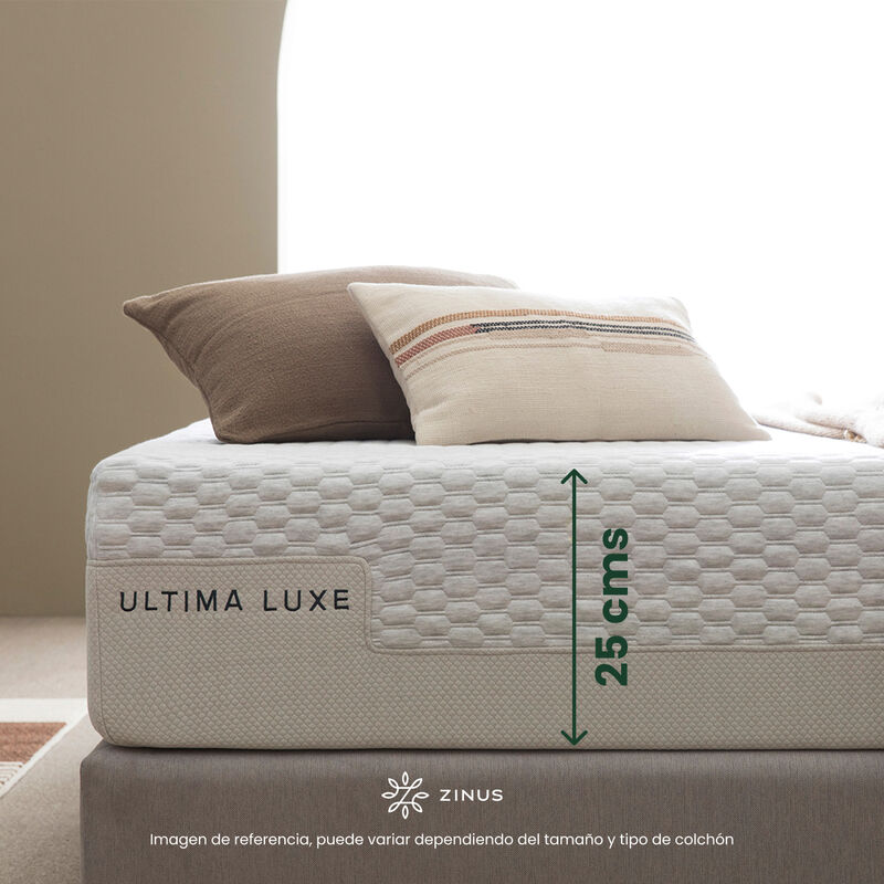 Zinus Deluxe | Colch&oacute;n De Memory Foam 25 Cm Kin... image number null
