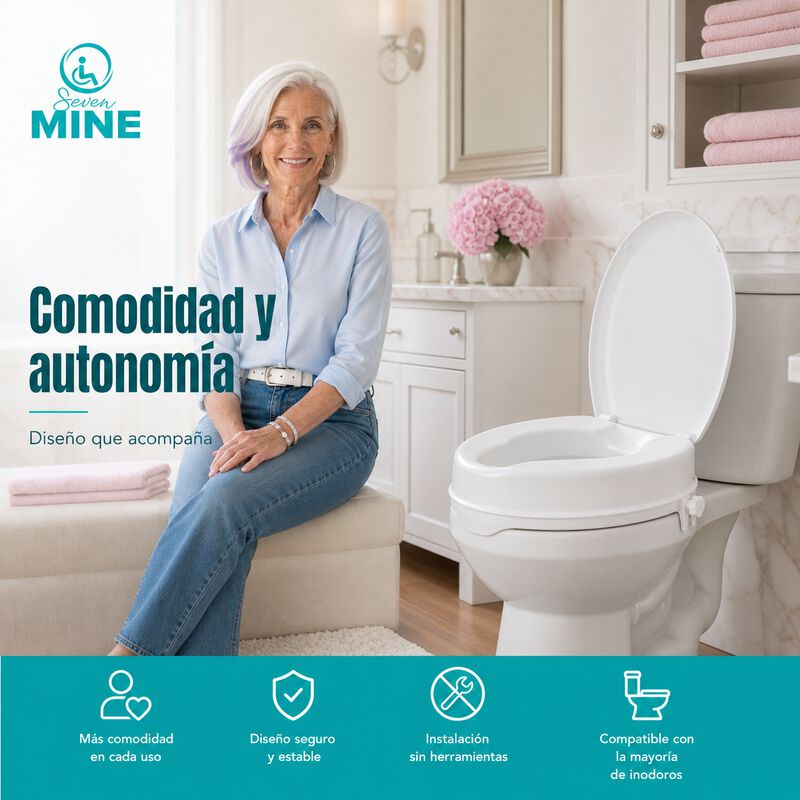 Incremento Aumento de Asiento para Ba&ntilde;o con Tap... image number null
