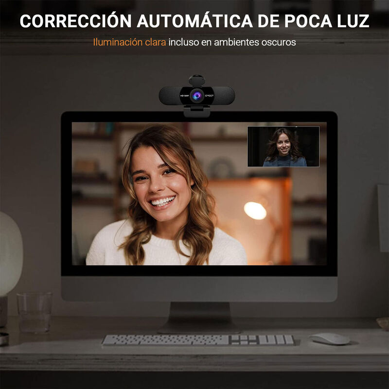 Webcam EMEET C960 Micrófonos Duales Cámara Web ... image number null