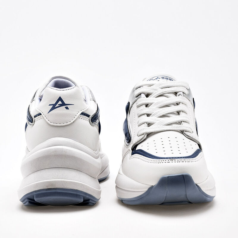 Clasben Tenis urbano para mujer blanco azul pla... image number null