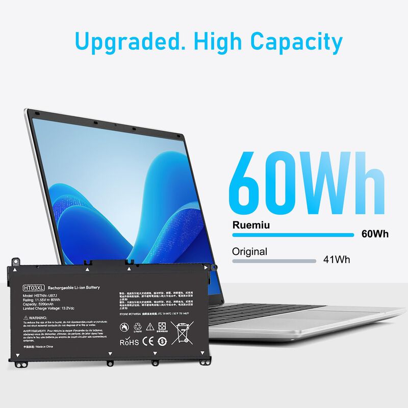 Bater&iacute;a Para Port&aacute;til Ruemiu Ht03xl 60wh 11.55v image number null