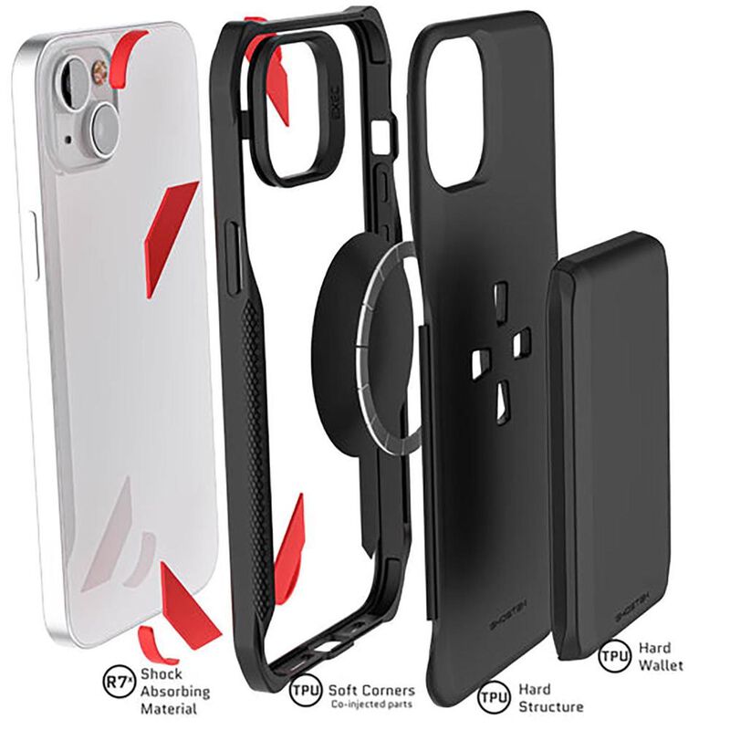 Funda GHOSTEK Exec para iPhone 14 PLUS Negra co... image number null