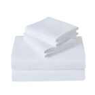 Juego de S&aacute;banas Microfibra Suaves y Duraderas Individual Blanco Kyuden Home