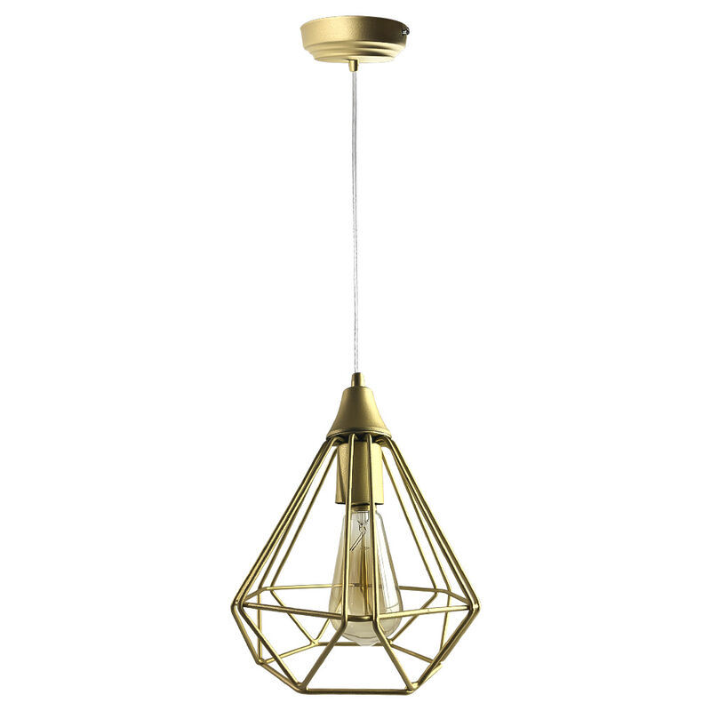 L&aacute;mpara Colgante Vintage Dorada Mil Luces image number null