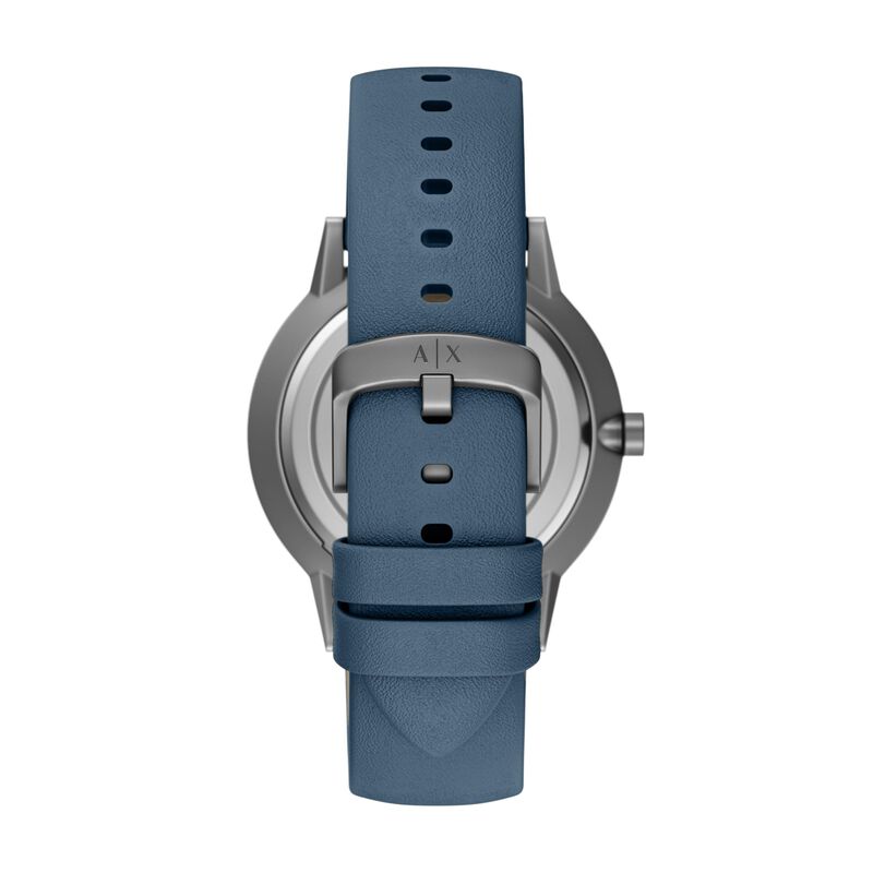 Reloj Armani Exchange Ax2767 De Cuero Azul 42 m... image number null